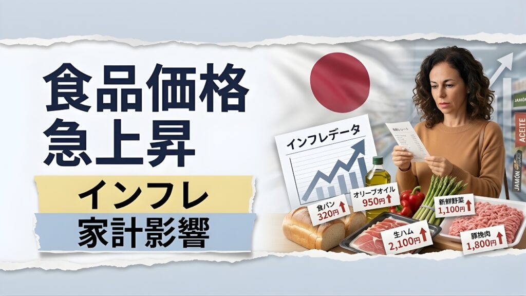 日本の食品価格が急上昇｜政府のインフレデータと消費者への影響をやさしく解説