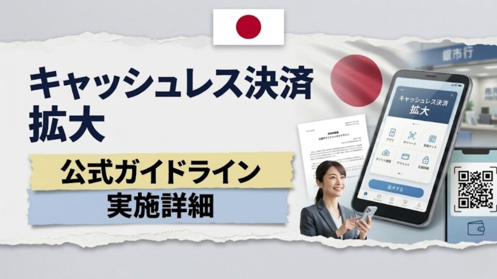 日本でキャッシュレス決済が拡大｜新政策の内容・公式ガイドライン・実施ポイントをわかりやすく解説