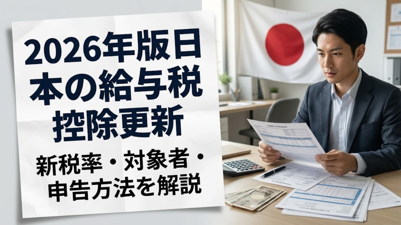 2026年版：日本の給与税控除ルール更新｜新税率・対象者・従業員の申告方法を簡単解説