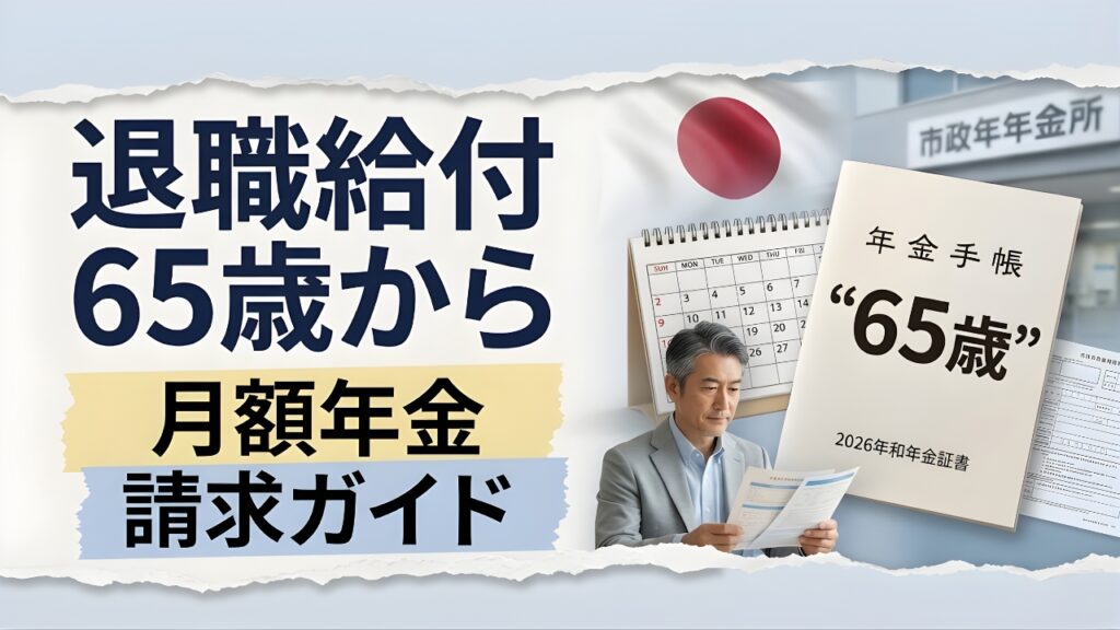 日本の退職年金：65歳から受け取れる条件と申請方法をわかりやすく解説